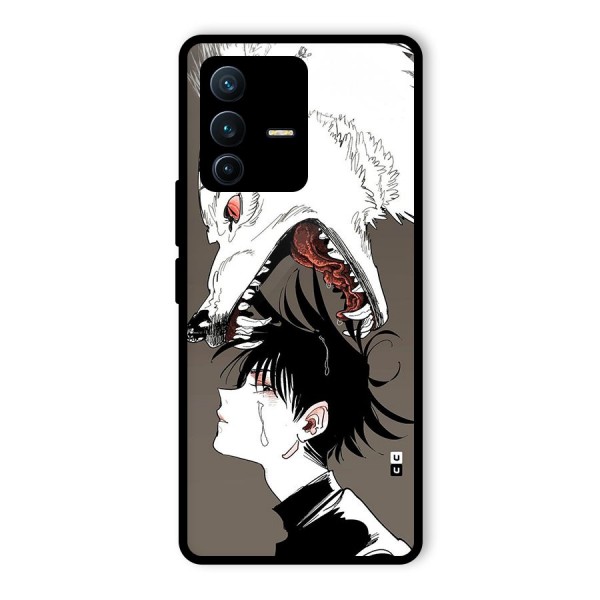 Fushiguro Demon Dog Glass Back Case for Vivo V23 Pro