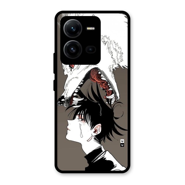 Fushiguro Demon Dog Glass Back Case for Vivo V25