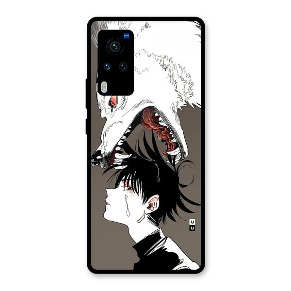 Fushiguro Demon Dog Glass Back Case for Vivo X60 Pro