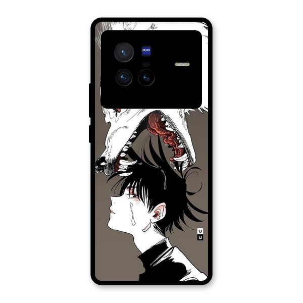 Fushiguro Demon Dog Glass Back Case for Vivo X80