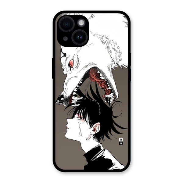 Fushiguro Demon Dog Glass Back Case for iPhone 14