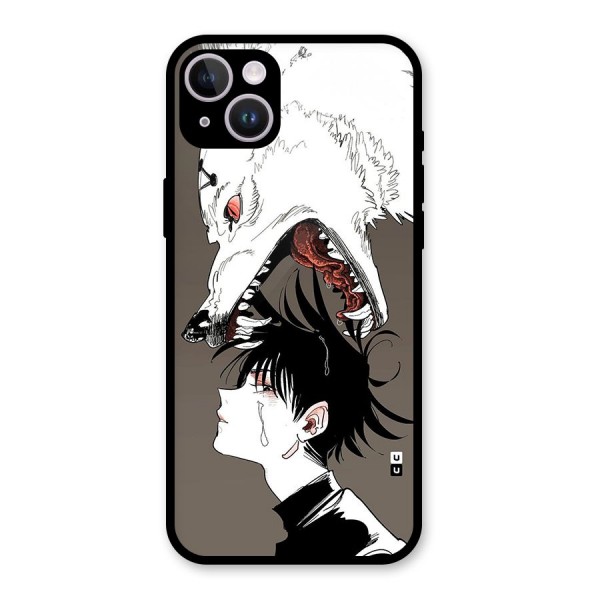 Fushiguro Demon Dog Glass Back Case for iPhone 14 Plus