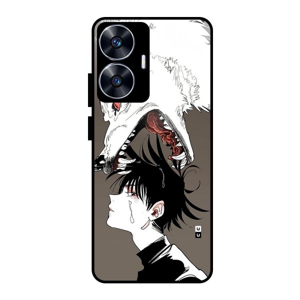 Fushiguro Demon Dog Glass Back Case for realme C55