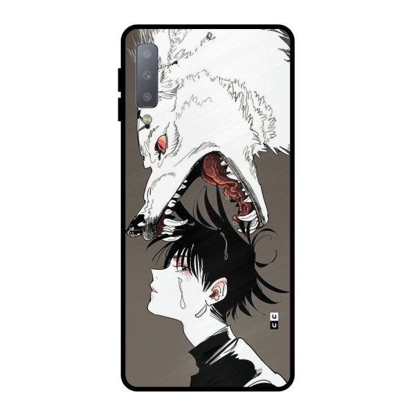 Fushiguro Demon Dog Metal Back Case for Galaxy A7 (2018)