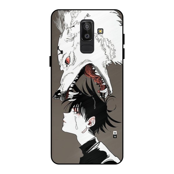 Fushiguro Demon Dog Metal Back Case for Galaxy J8