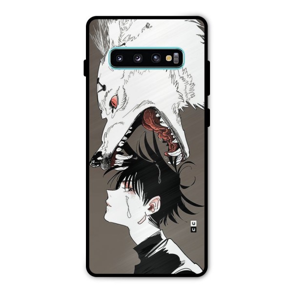 Fushiguro Demon Dog Metal Back Case for Galaxy S10 Plus