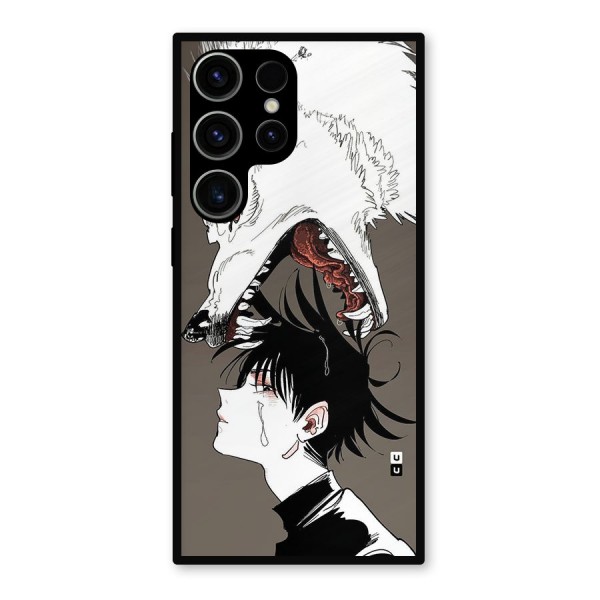 Fushiguro Demon Dog Metal Back Case for Galaxy S23 Ultra