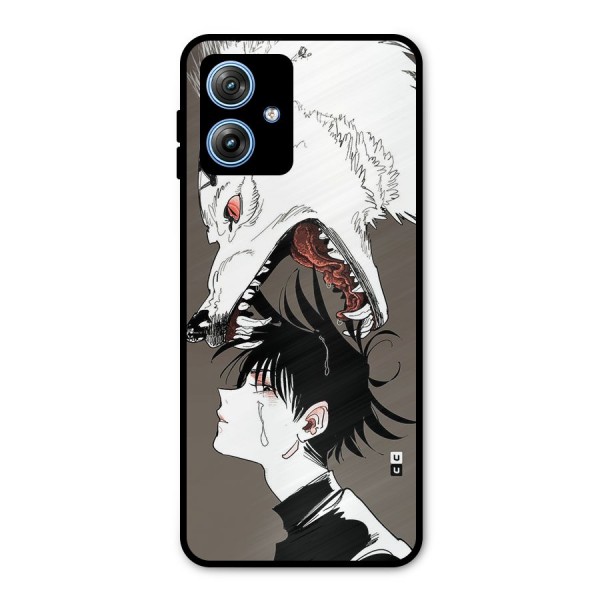 Fushiguro Demon Dog Metal Back Case for Moto G54