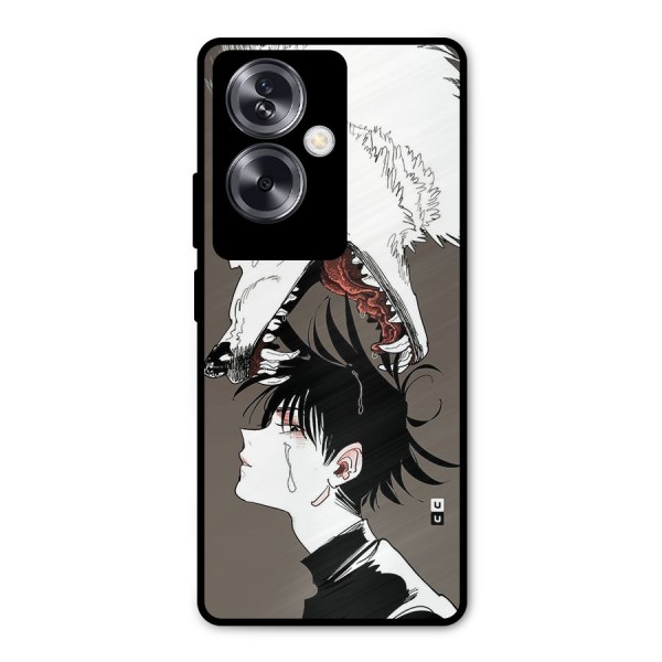 Fushiguro Demon Dog Metal Back Case for Oppo A79 5G