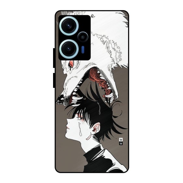 Fushiguro Demon Dog Metal Back Case for Poco F5