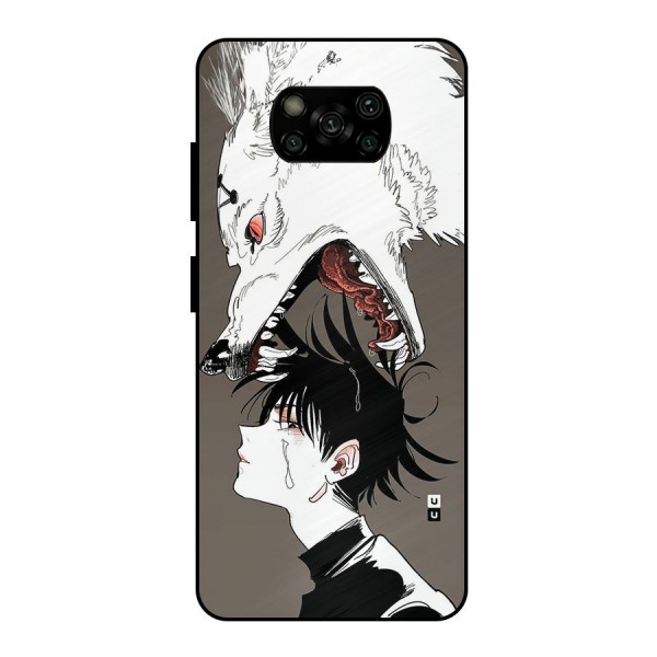 Fushiguro Demon Dog Metal Back Case for Poco X3