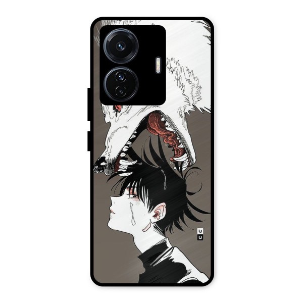 Fushiguro Demon Dog Metal Back Case for Vivo T1 Pro