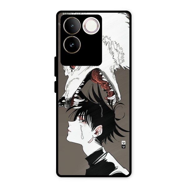 Fushiguro Demon Dog Metal Back Case for Vivo T2 Pro