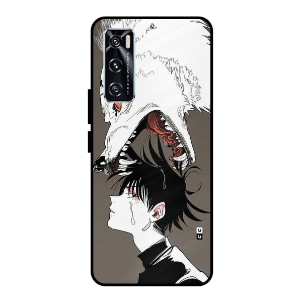 Fushiguro Demon Dog Metal Back Case for Vivo V20 SE