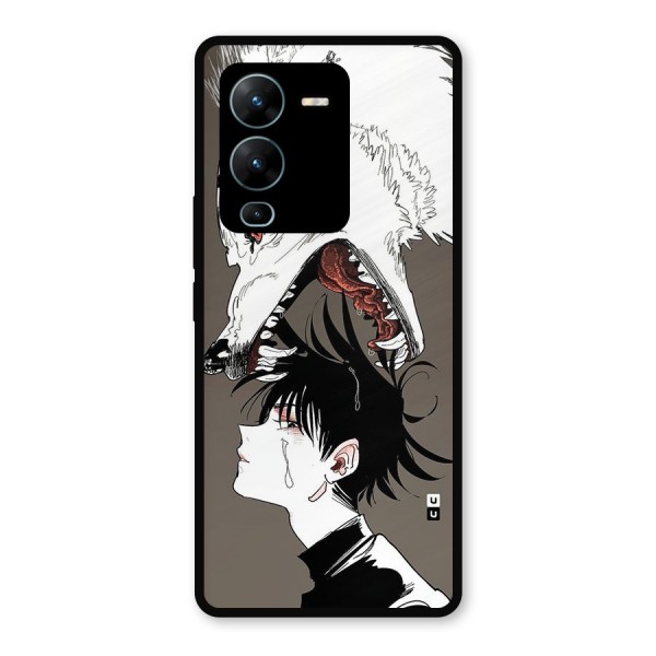 Fushiguro Demon Dog Metal Back Case for Vivo V25 Pro