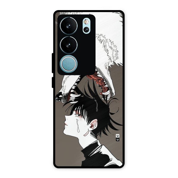 Fushiguro Demon Dog Metal Back Case for Vivo V29 Pro