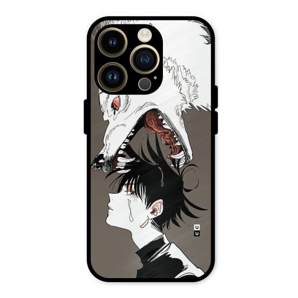 Fushiguro Demon Dog Metal Back Case for iPhone 14 Pro