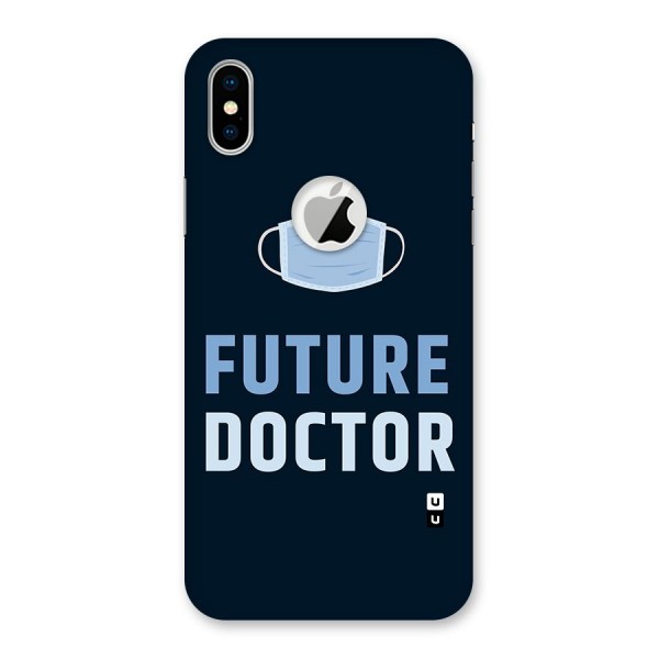 Future Doctor Back Case for iPhone XS Logo Cut