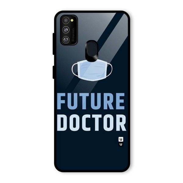 Future Doctor Glass Back Case for Galaxy M21