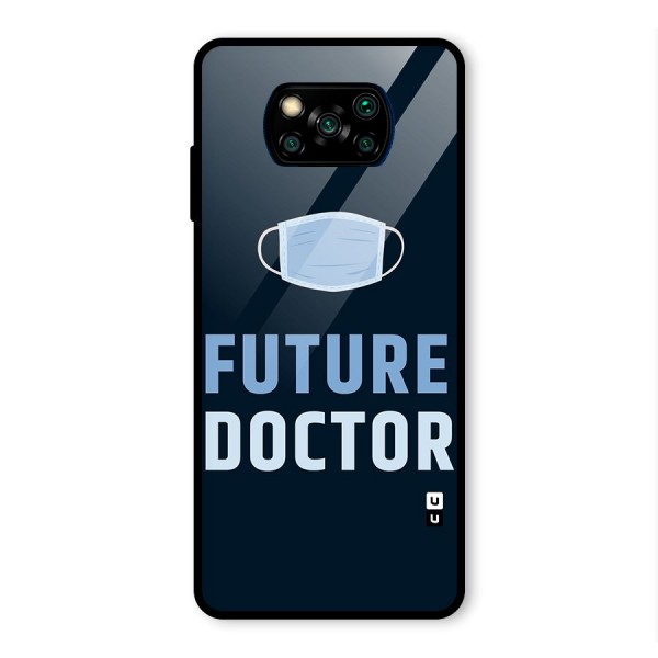 Future Doctor Glass Back Case for Poco X3 Pro