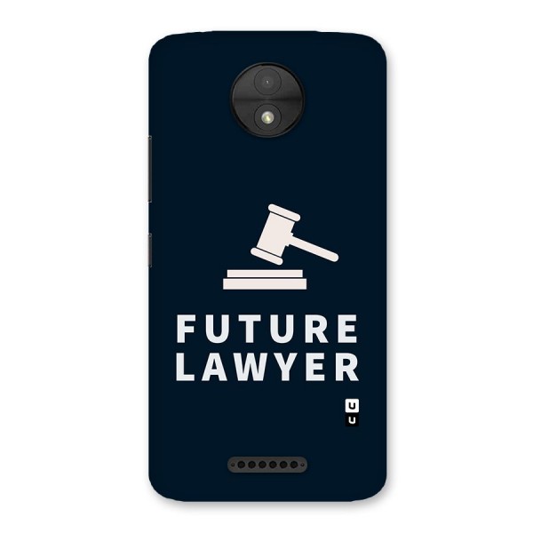 Future Lawyer Back Case for Moto C