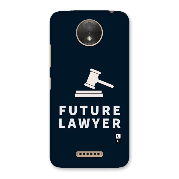 Future Lawyer Back Case for Moto C Plus