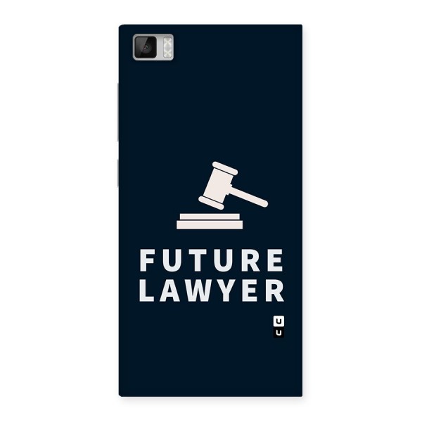 Future Lawyer Back Case for Xiaomi Mi3