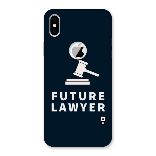 Future Lawyer Back Case for iPhone XS Logo Cut