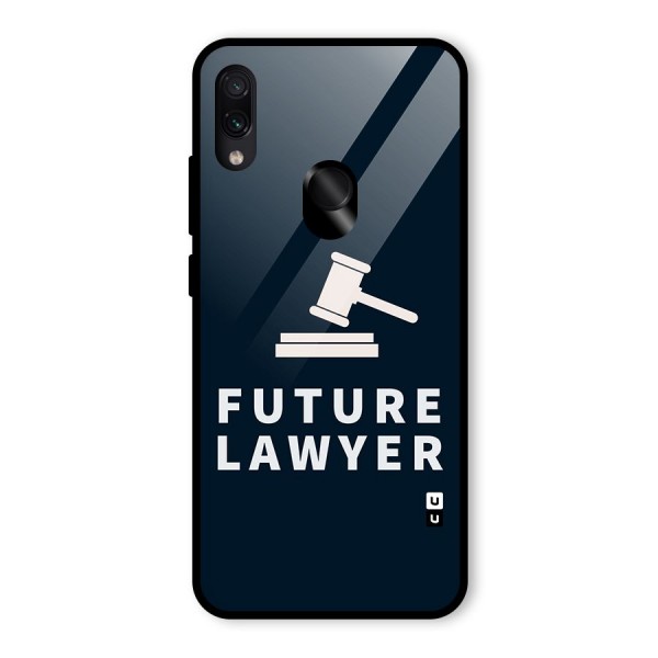 Future Lawyer Glass Back Case for Redmi Note 7