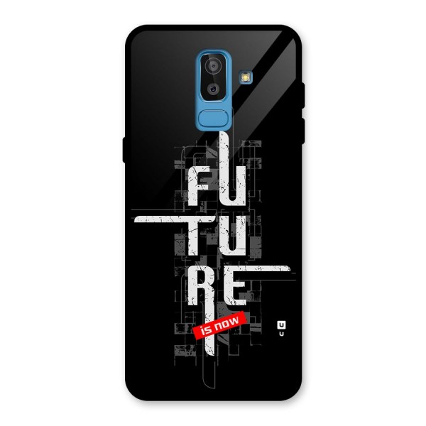 Future is Now Glass Back Case for Galaxy J8