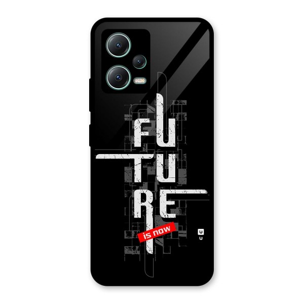 Future is Now Glass Back Case for Poco X5