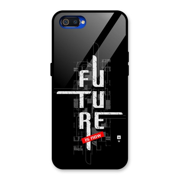 Future is Now Glass Back Case for Realme C2