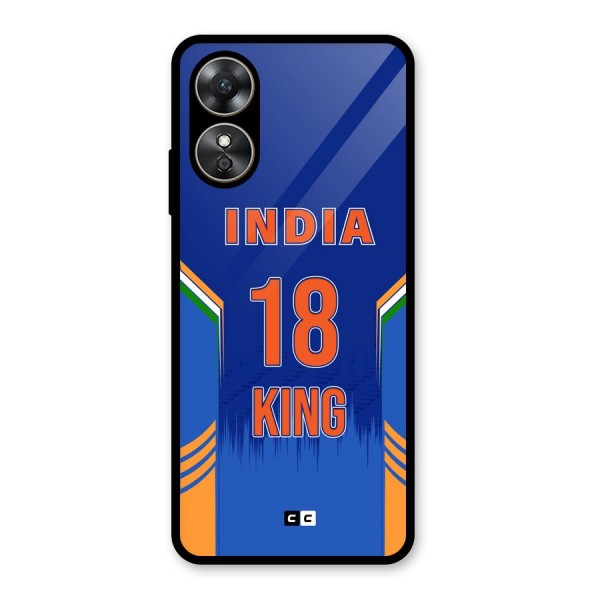 GOAT KING Glass Back Case for Oppo A17