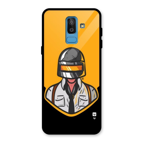 Game Lover Glass Back Case for Galaxy J8