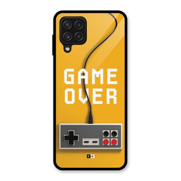 Game Over Remote Glass Back Case for Galaxy A22 4G