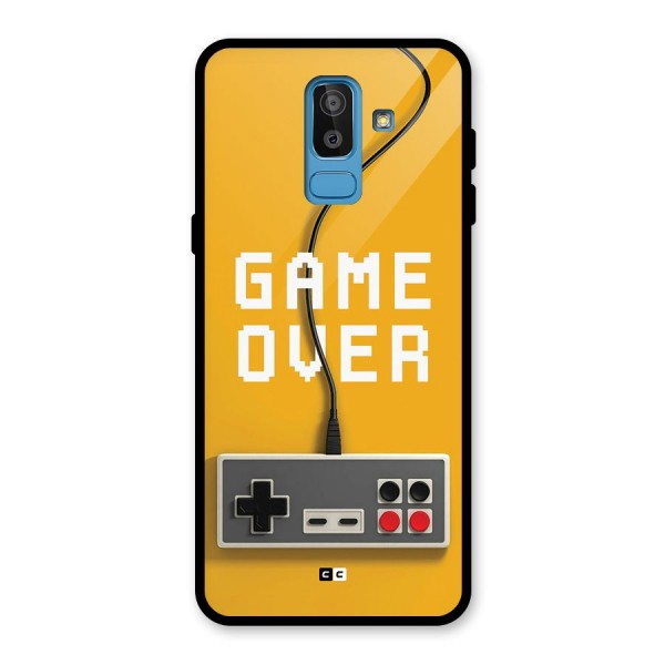 Game Over Remote Glass Back Case for Galaxy J8