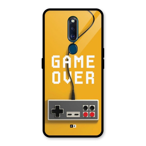 Game Over Remote Glass Back Case for Oppo F11 Pro