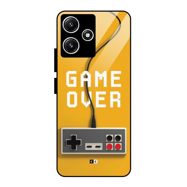 Game Over Remote Glass Back Case for Poco M6 Pro