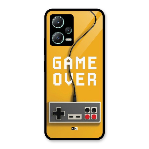 Game Over Remote Glass Back Case for Poco X5