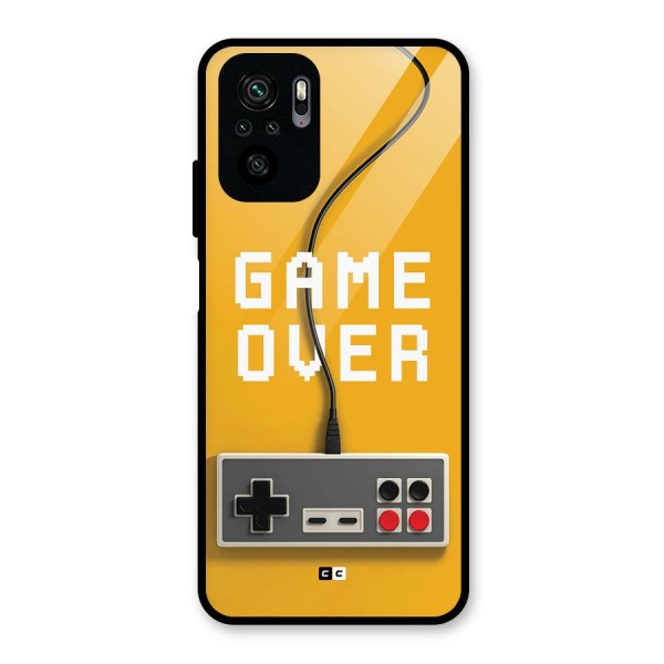 Game Over Remote Glass Back Case for Redmi Note 10