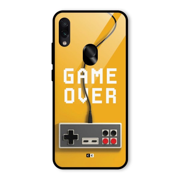 Game Over Remote Glass Back Case for Redmi Note 7