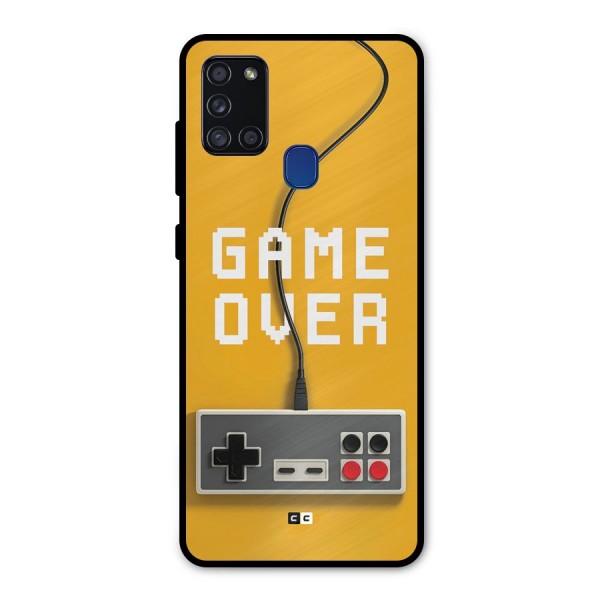 Game Over Remote Metal Back Case for Galaxy A21s