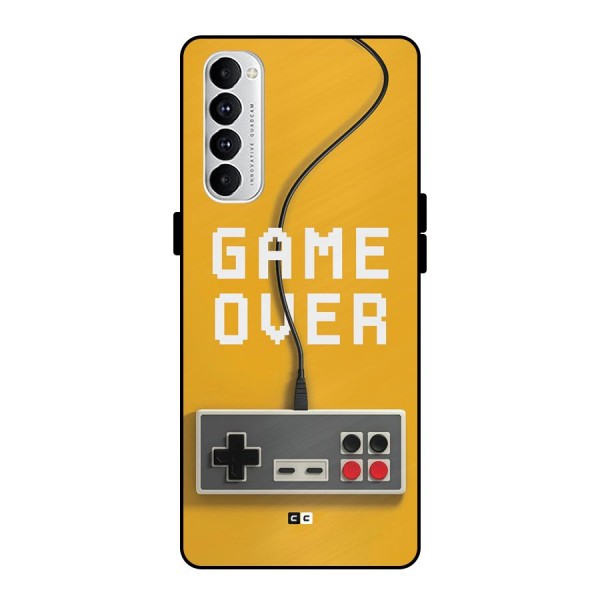 Game Over Remote Metal Back Case for Oppo Reno4 Pro