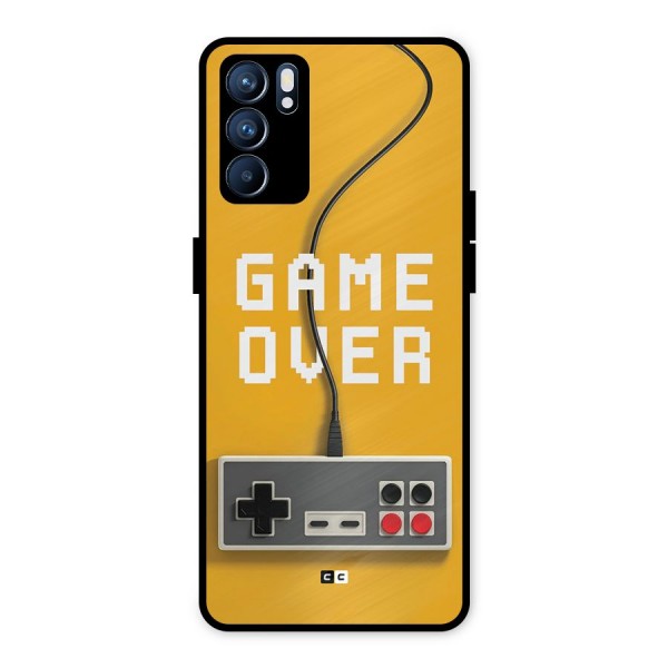 Game Over Remote Metal Back Case for Oppo Reno6 5G