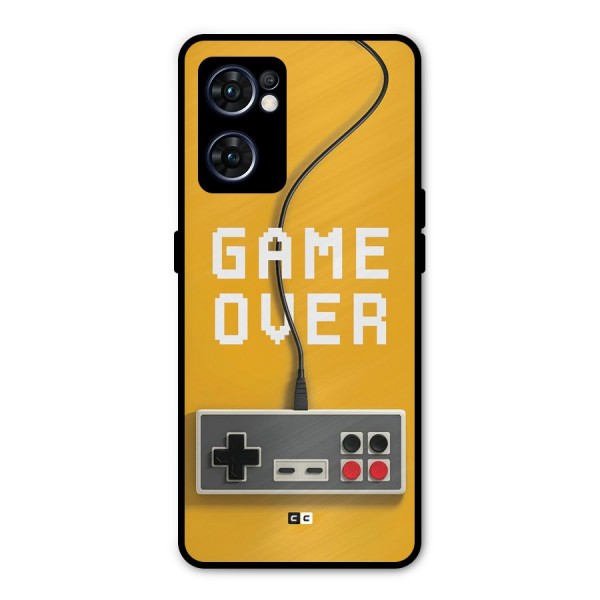 Game Over Remote Metal Back Case for Oppo Reno7 5G