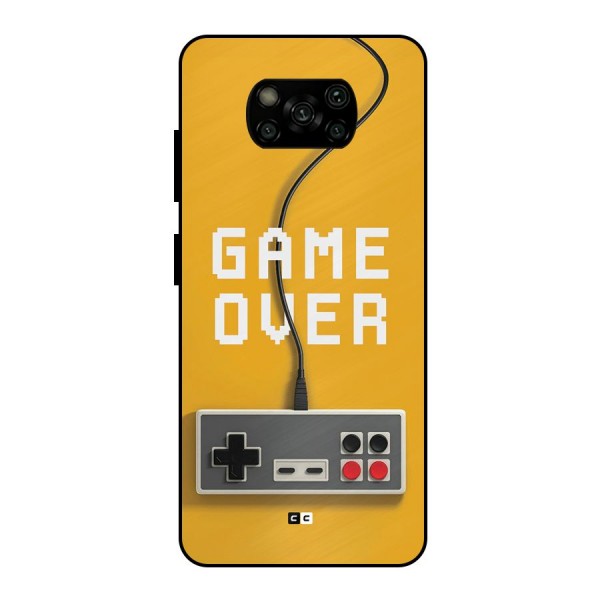 Game Over Remote Metal Back Case for Poco X3