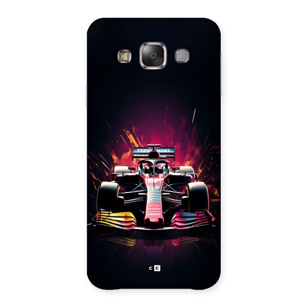 Game Racing Back Case for Galaxy E7