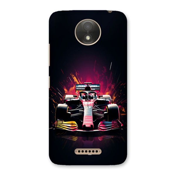 Game Racing Back Case for Moto C Plus