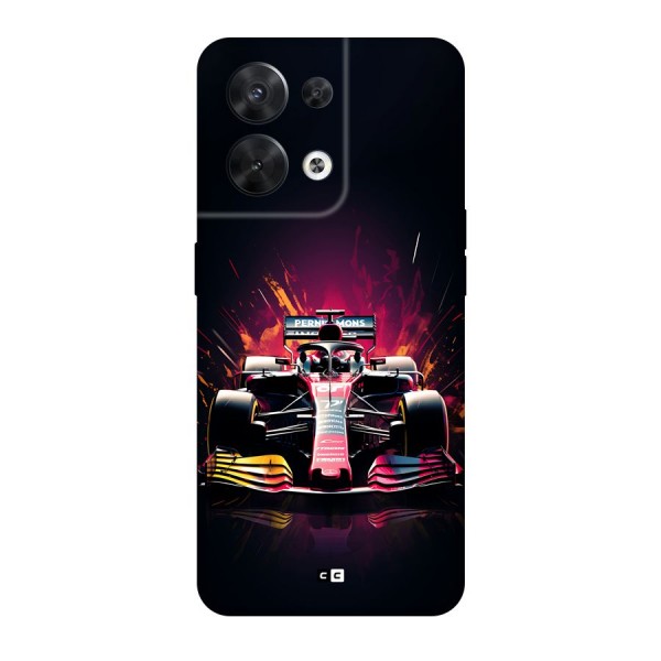 Game Racing Back Case for Oppo Reno8 5G