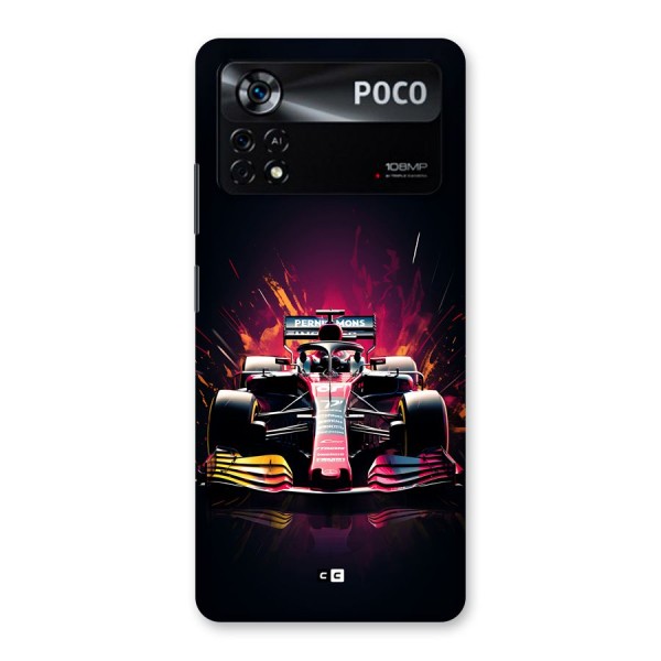 Game Racing Back Case for Poco X4 Pro 5G